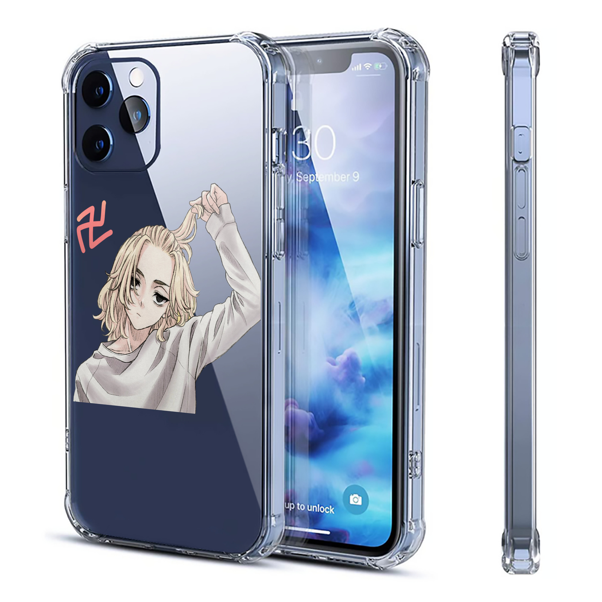 （画像用） 東京リベンジャーズ Tokyo Revengers 【iPhone 12シリーズ対応】透明スマホケース（クリアソフトケース）